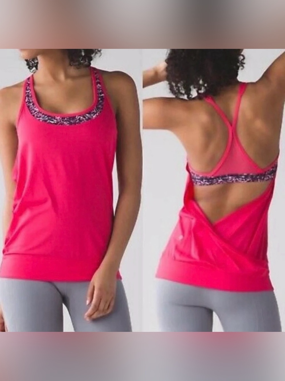 Lululemon Minimalist Tank, 2 in 1, boom juice
